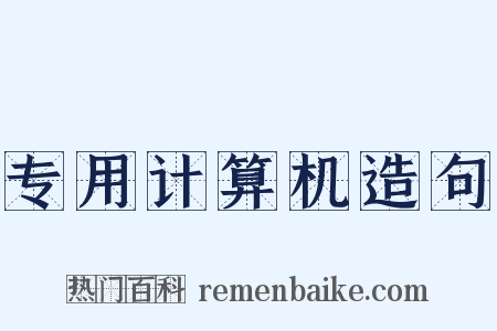 专用计算机造句是什么意思的图片